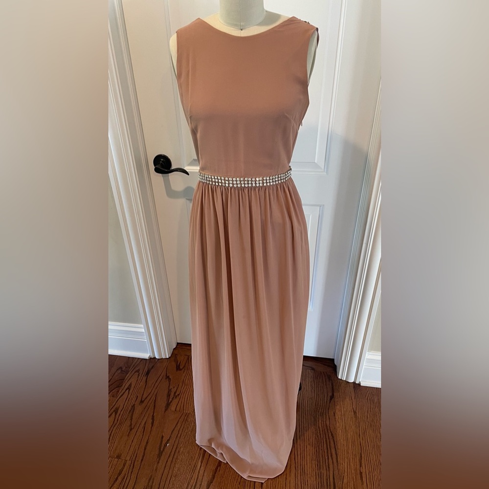 TFNC Nude elegant dress, Size 4